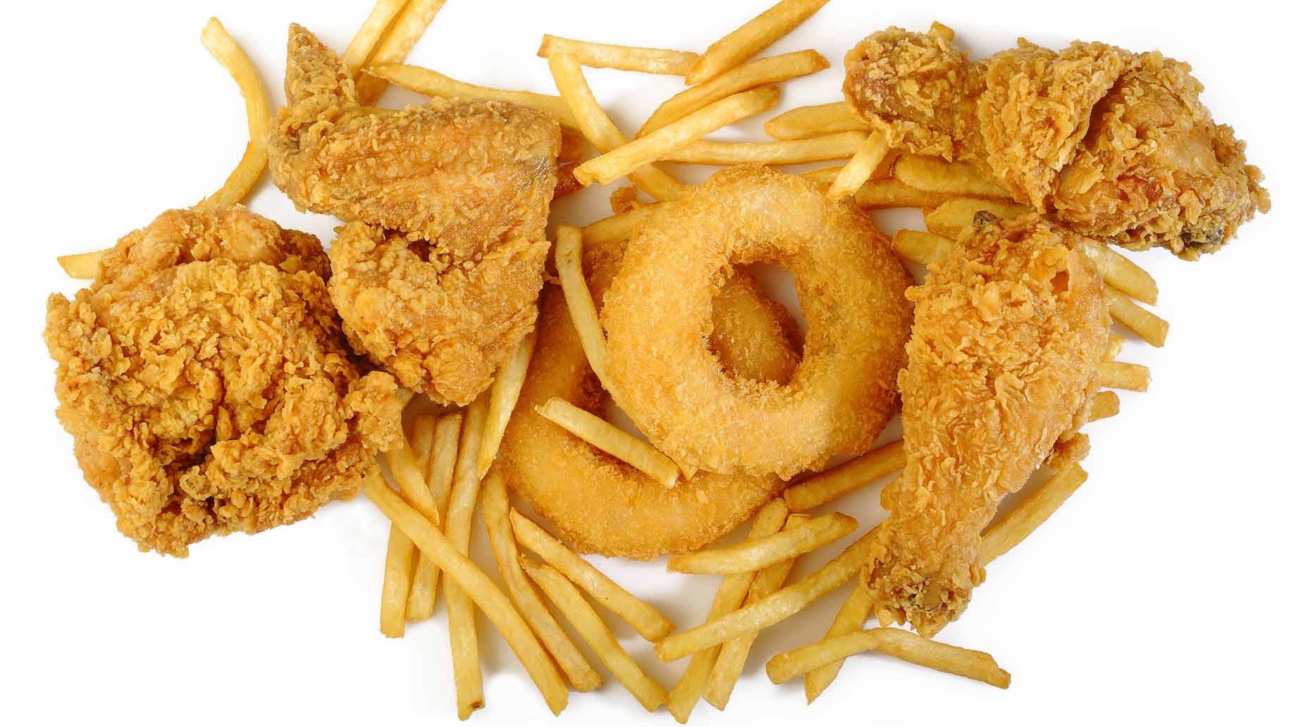 fried unhealthy oily processed food 