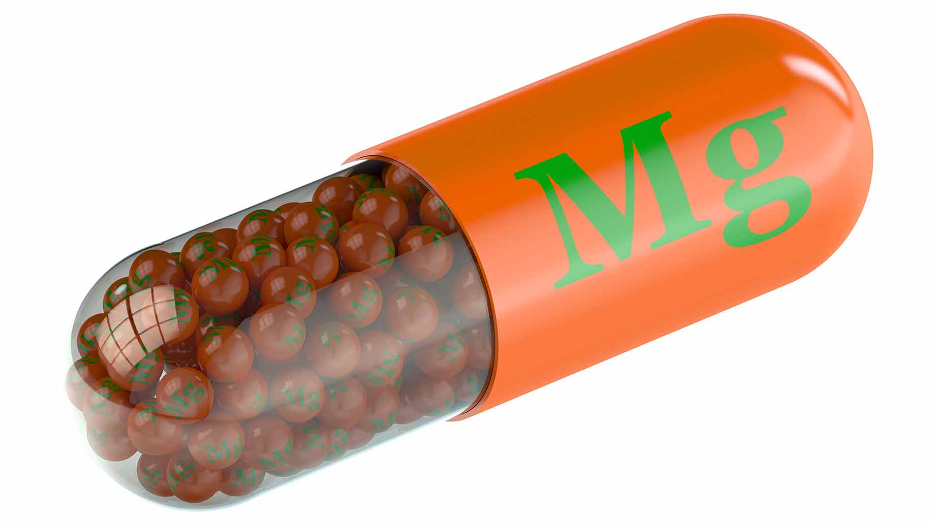 magnesium capsule orange supplement vitamin